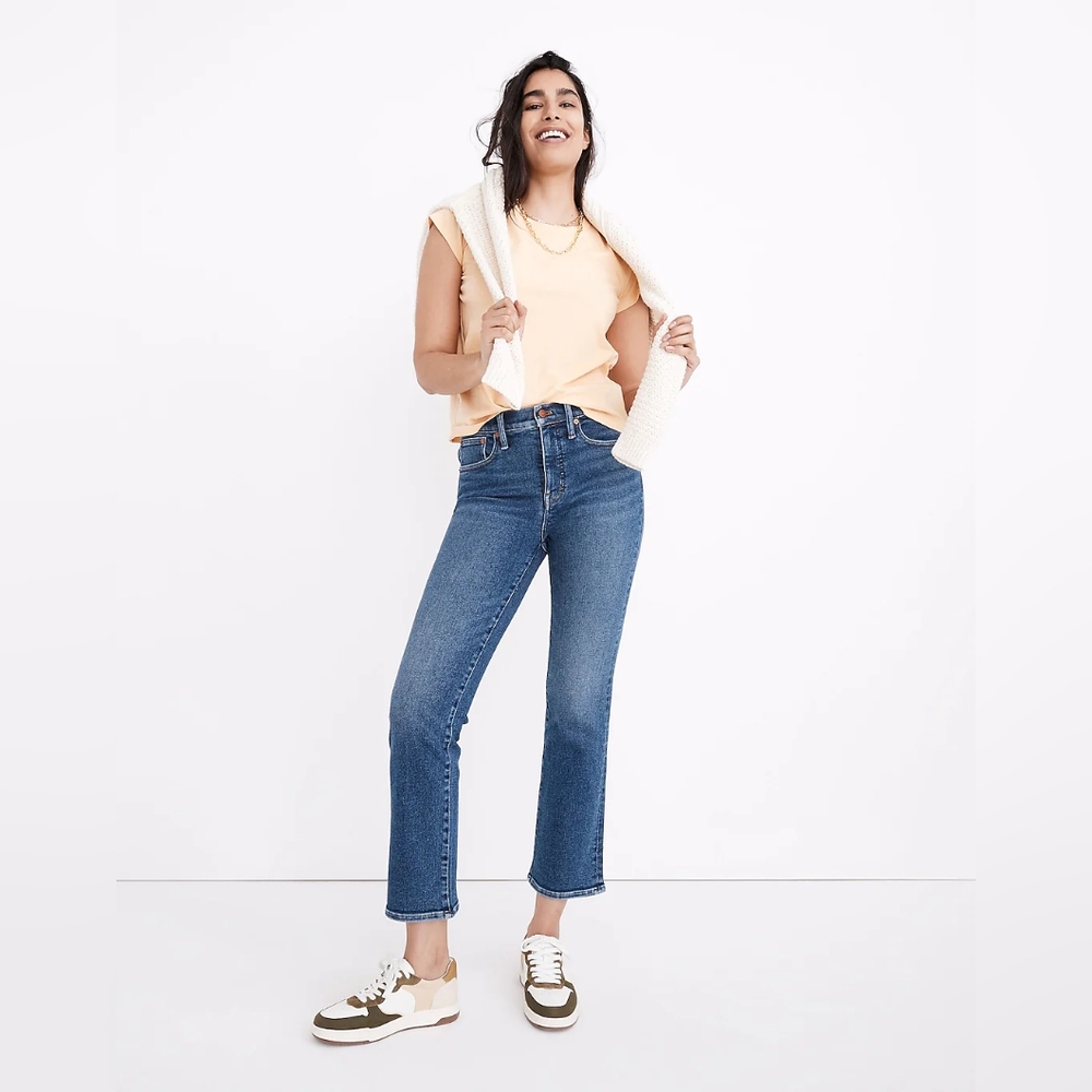 Madewell, 24 Waist Cali Demi-Boot Jeans in Bodney Wash